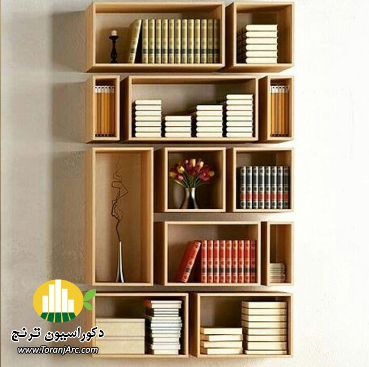 bookshelves 17 طراحی کتابخانه چوبی