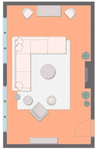 در مقابل شومینه