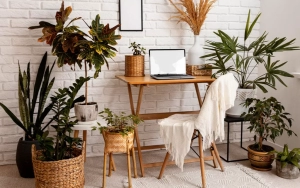 ضافه کردن گیاهان و عناصر طبیعی برای ایجاد محیطی الهام‌بخش