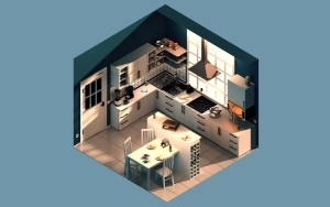 طراحی نقشه دو بعدی (2D) و طراحی سه بعدی (3D)