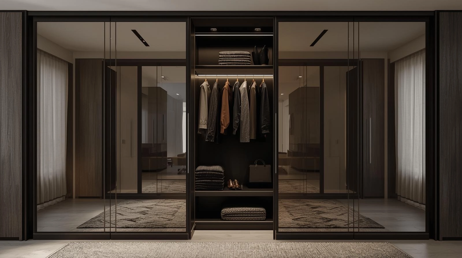 کمد دیواری آینه دار