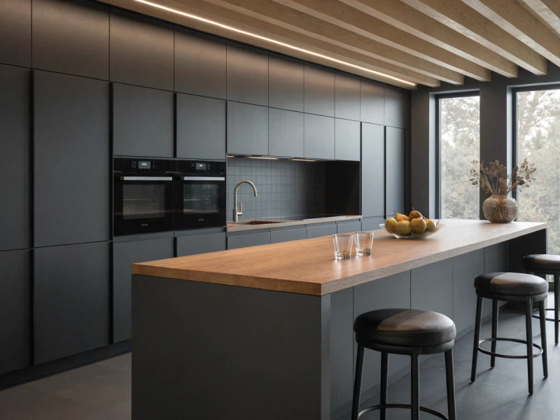 طراحی آشپزخانه خطی مدرن