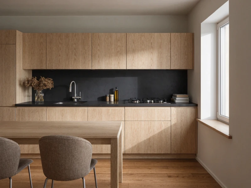 طرح آشپزخانه خطی کوچک