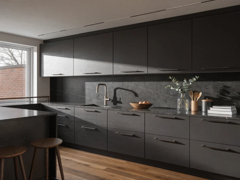 طرح آشپزخانه خطی کوچک